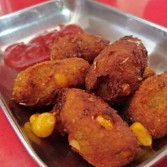 A picture of Crispy corn cutlets.