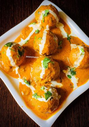 A picture of Restaurant style malai kofta.