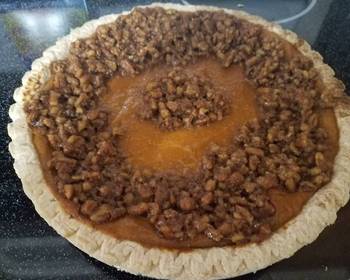 Ready to Serve The best sweet potato pie with pecan topping Practical Delicious