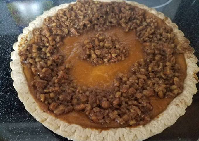 Easiest Way to Make Ultimate The best sweet potato pie with pecan topping