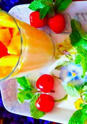 A picture of Mango mousse.
