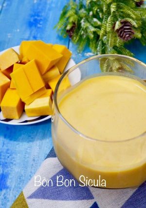 Hình của món Sữa Bí Đỏ Cốt Dừa.