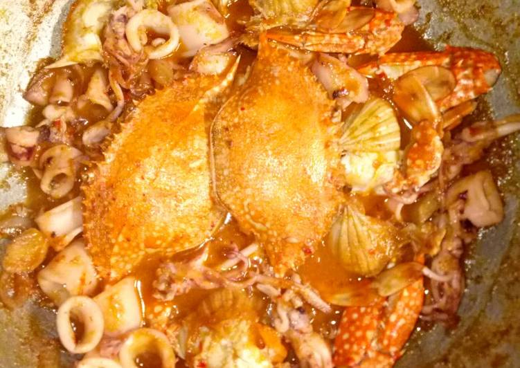 Resep Kepiting cumi saus padang yang Menggugah Selera