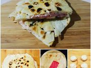 Una foto di piadina con strutto