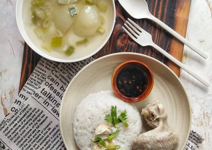 Resep Nasi Ayam Hainan Rice cooker