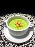 Gazpacho de pepino y queso