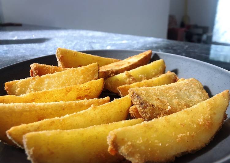 Resep Potato wedges Anti Gagal