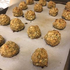 Cauliflower Meatballs A picture of Cauliflower Meatballs.