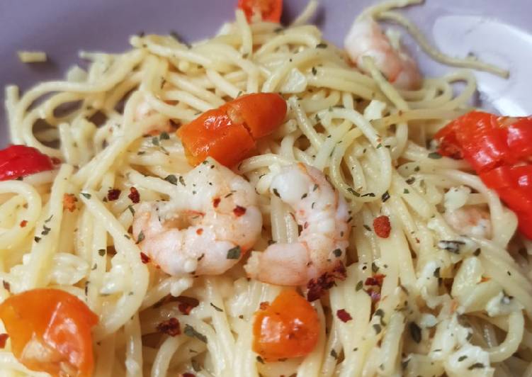 Resep Spaghetti aglio e olio, Bisa Manjain Lidah