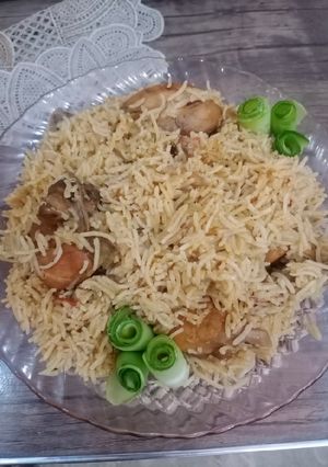 A picture of Chicken biryani pulao 💝💝💝.