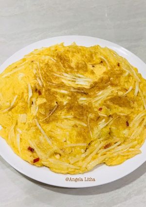Foto resep Telur dadar 筊白筍,waterbamboo