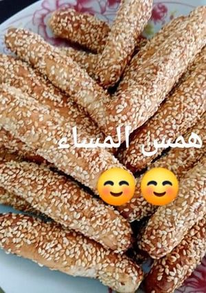 صورة لوصفة كعك بالسمسم أسهل طريقة