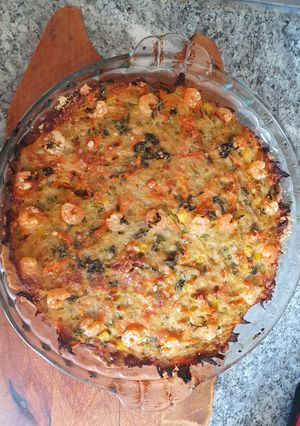 Una foto de Quiche de verdura.
