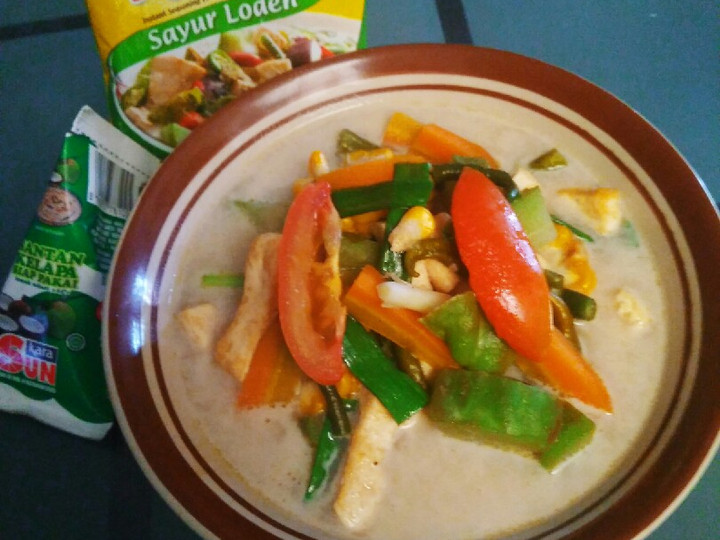 Resep Lodeh Instan Tahu Pedas, Enak