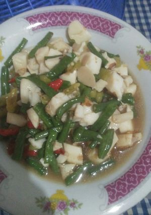 Foto resep Tumis kacang panjang putih telor saos tiram