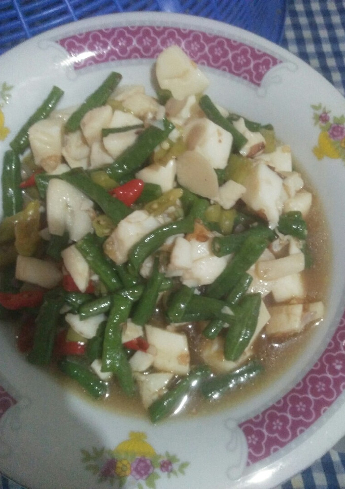 Foto resep Tumis kacang panjang putih telor saos tiram