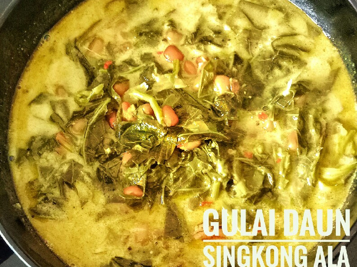 Bagaimana Menyiapkan Gulai daun singkong yang Bikin Ngiler