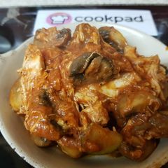 My little Garlic Chicken and Mushroom bake 😀 A picture of My little Garlic Chicken and Mushroom bake 😀.