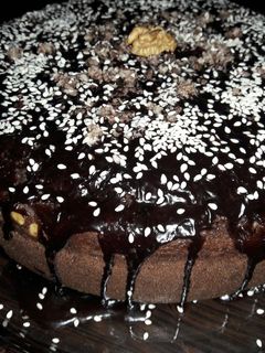 عکسی از دستور کیک شکلاتی بدون فر