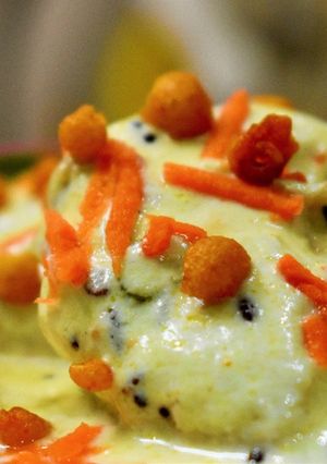 A picture of Dahi Vada South Indian Style Cook with Chef Phani.