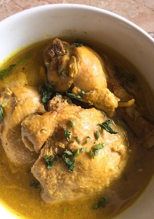 Foto resep Soto ayam kuning kental (masakan rumahan sederhana)