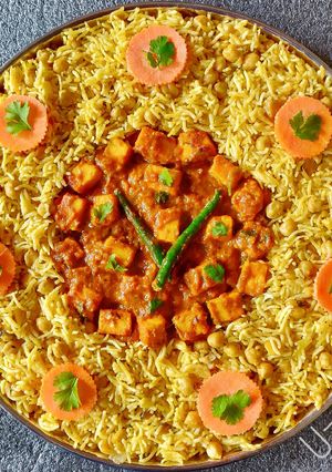 A picture of Chole Pulao.