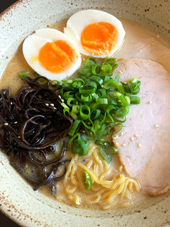 A picture of Mock ‘Tonkotsu’ Ramen Soup.