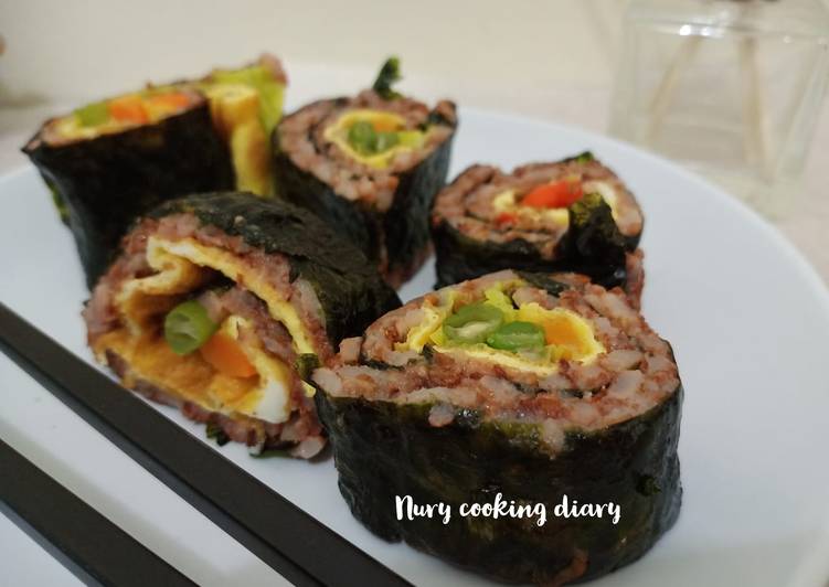 Kimbab nasi merah (diet friendly)ππ