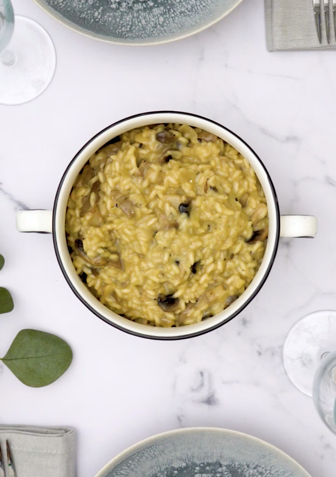Una foto de Risotto de setas
