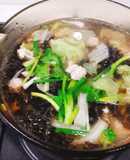 น้ำแกงหมูสับ สาหร่าย ผักกาดขาว เมนูข้าวกล่อง