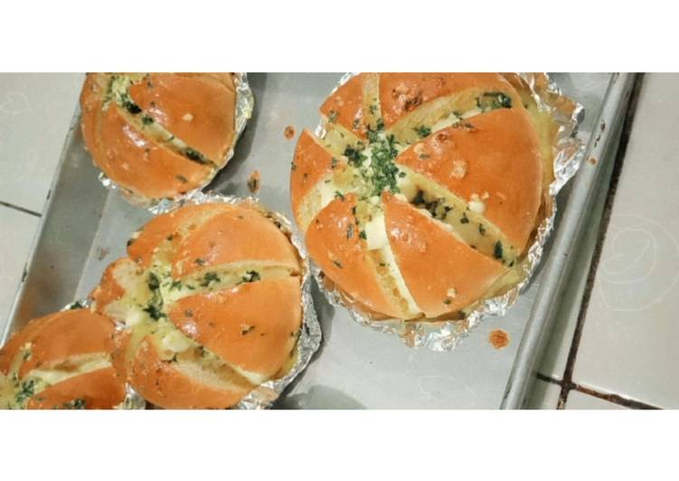 Cara Membuat Korean Garlic cheese bread Anti Gagal