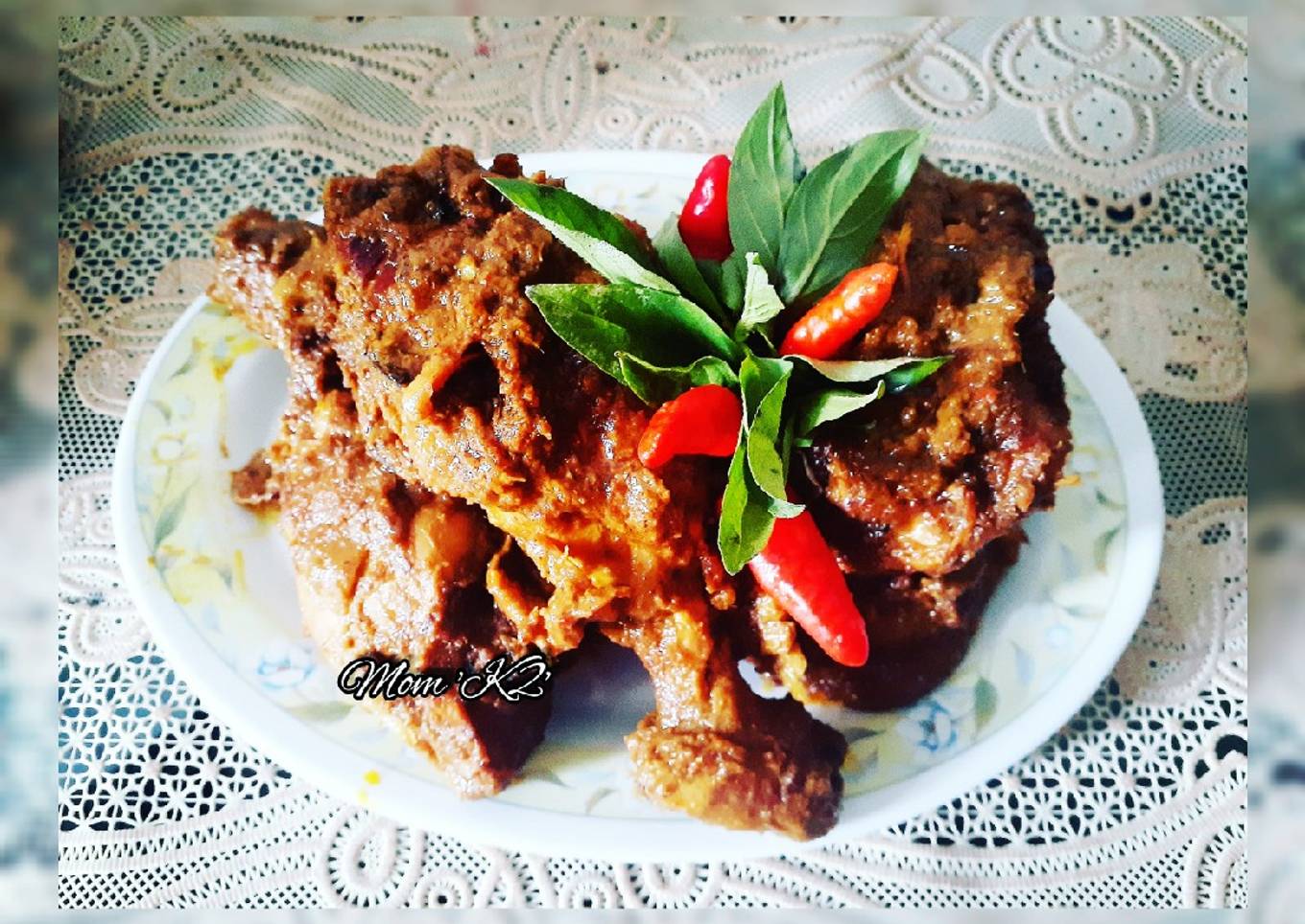 RENDANG DAGING AYAM KHAS BUMBU PADANG MOM 'K2'