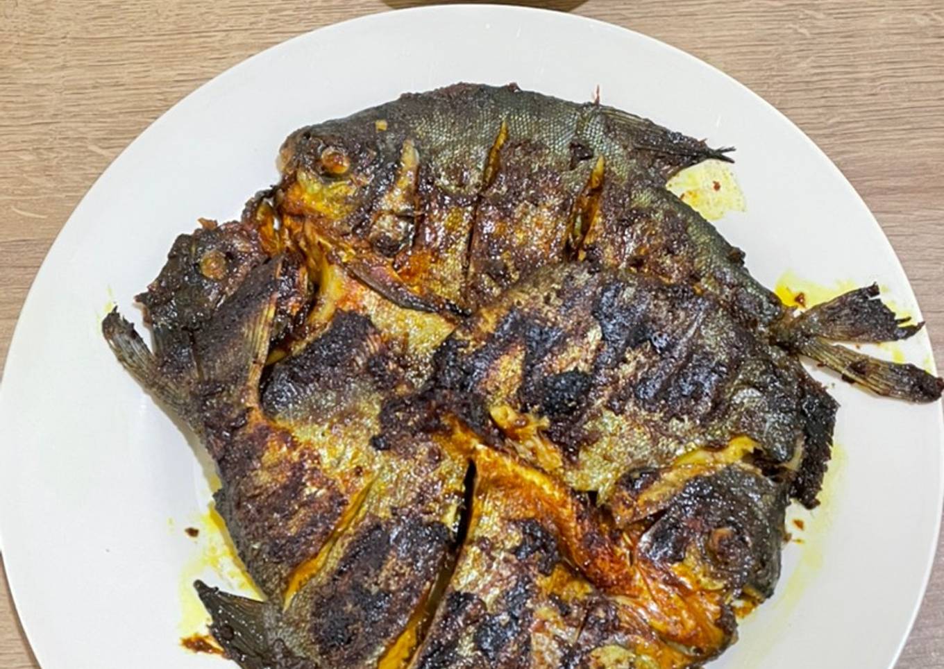 Ikan bawal bakar teflon