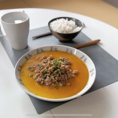 A picture of Steamed eggs with minced pork.