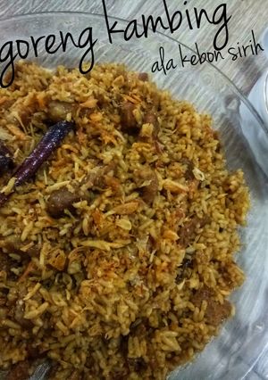 Foto resep Nasi goreng kambing ala kebon sirih