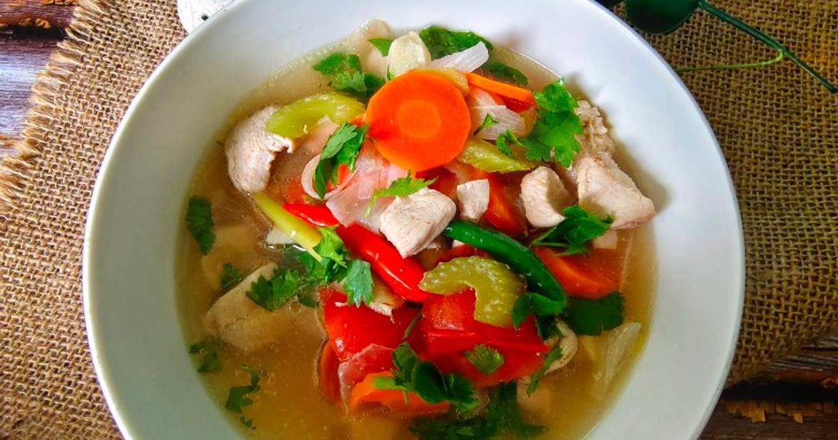 Resipi Sup Ayam Ala Thai Oleh Fz Adzlin Cookpad
