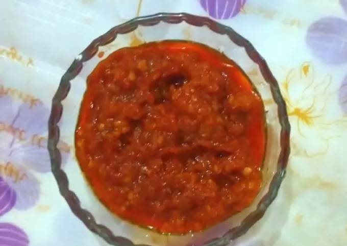 Resep Sambel cabe 💯 yang Sempurna