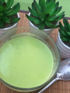 Una foto de Crema de guisantes
