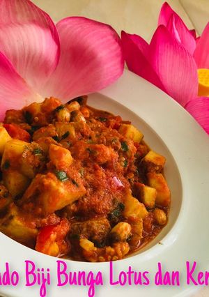 Foto resep Balado Biji Bunga Lotus dan Kentang