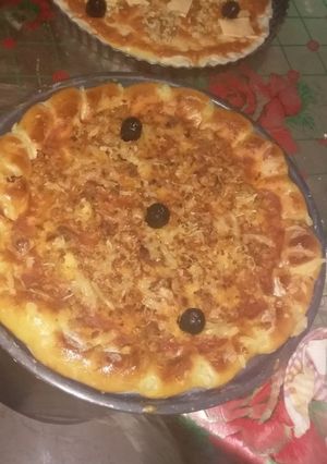 صورة لوصفة بيتزا مثل التي تباع 😋