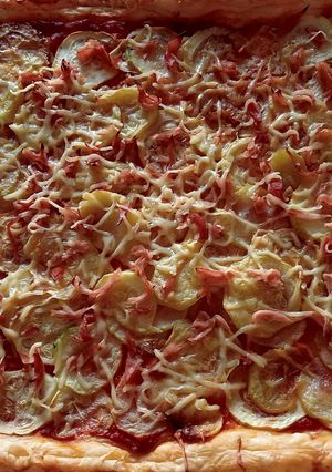 Una foto de Pizza de hojaldre (receta rápida)