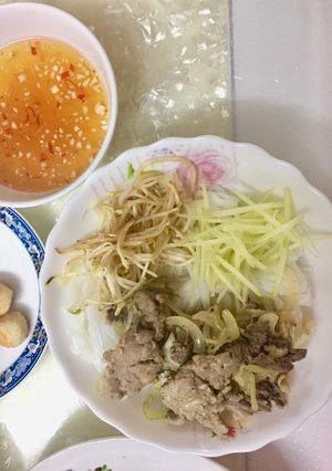 Hình của món Bún bò Nam bộ.