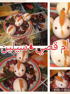 صورة لوصفة البيض لتزيين السلطات