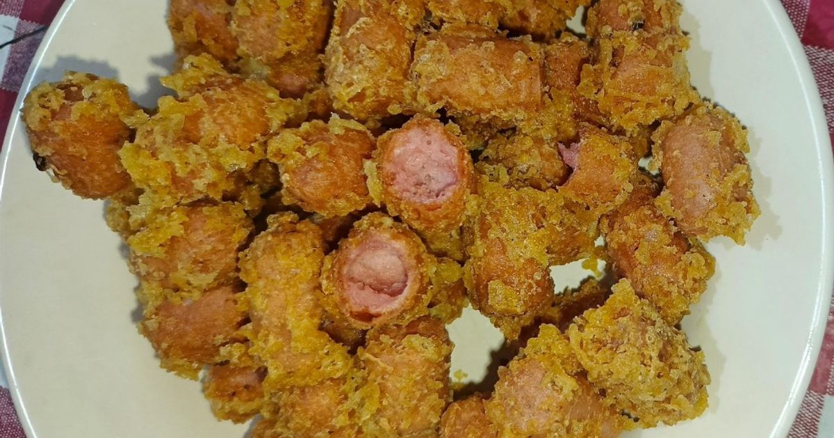 Sosis kopong krispi anti gagal mudah dan murah