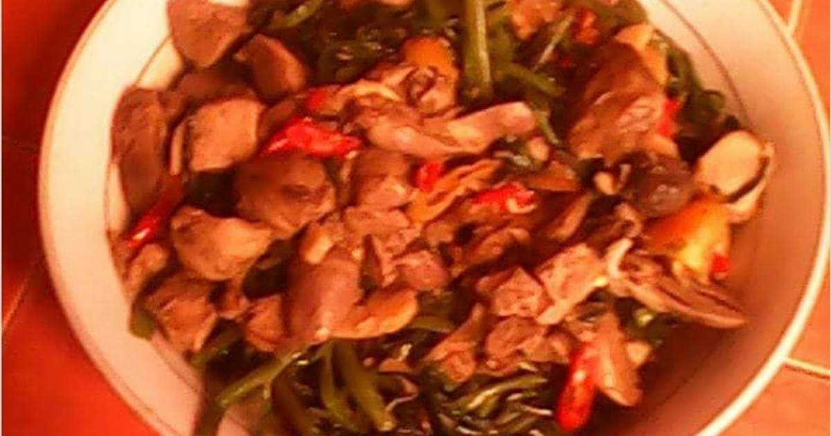 16 resep  tumis  kangkung  ati ampela enak  dan sederhana 