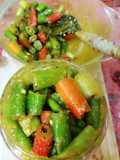 Instant green chilli pickle