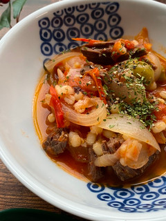 A picture of Tomato Beef Soup (Soy Sauce Taste).