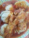 Sorrentinos con tuco de pollo