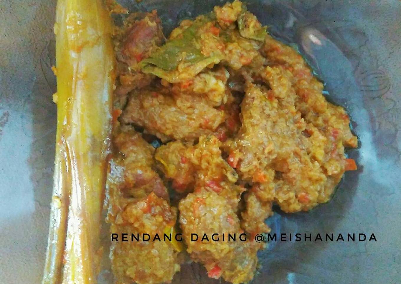 Rendang daging simpel