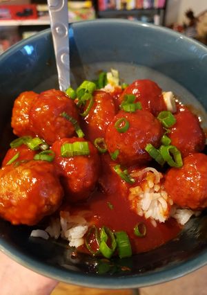 A picture of Crockpot Meatballs.